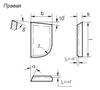 Пластина 07010 ВК8 правая (10х6х2,5х4) (для подрезных,проходных расточных и револьверных резцов) (шт)