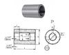 Втулка поддерживающая d16, D55, L 80мм к оправкам для горизонтально-фрезерных станков ГОСТ15072-75 \