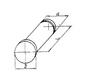 Ось D16 х d12 х 64,5мм с буртиком (ДСП-99) (шт)